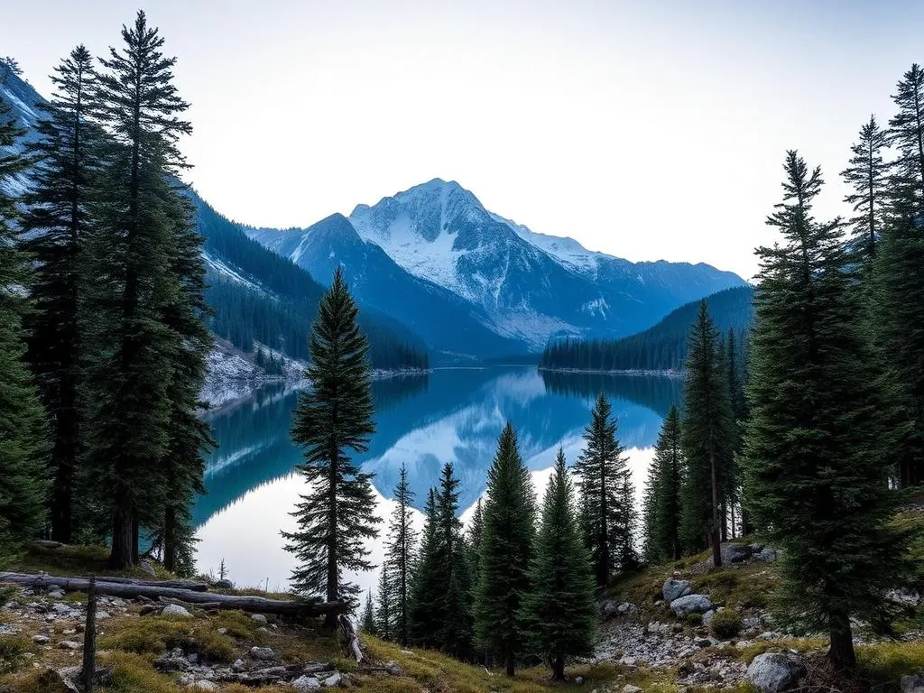 Rama Lake and alpine forest in Astore Valley, Gilgit-Baltistan